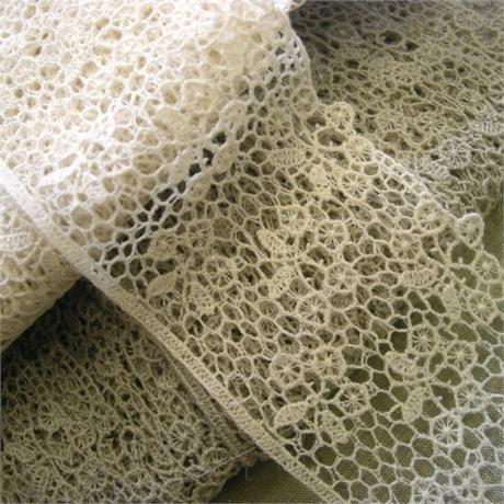 Fine French Cotton Lace Trim 45mm Image 1