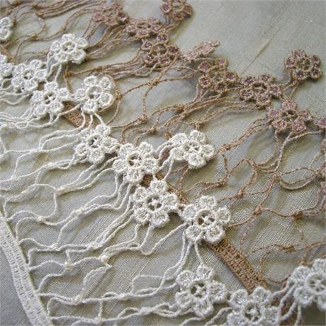 Fine French Cotton Trim 70mm Image 1