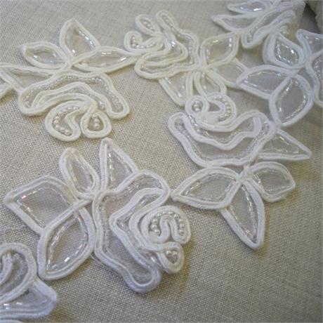 Beaded Organza Trim Image 1