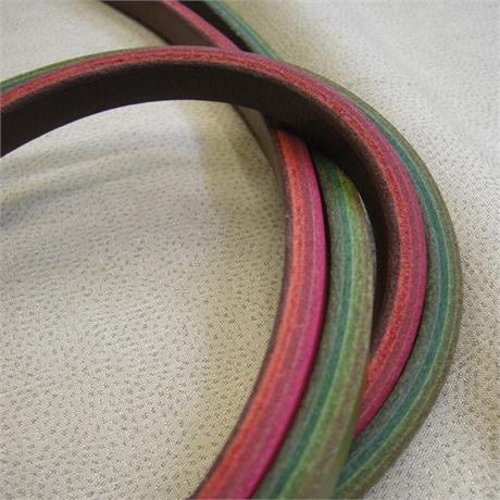 Layered Leather Strap 12mmx8mm - 1m Image 1