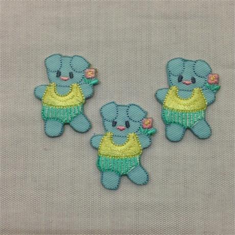 Blue Teddy Motif Image 1