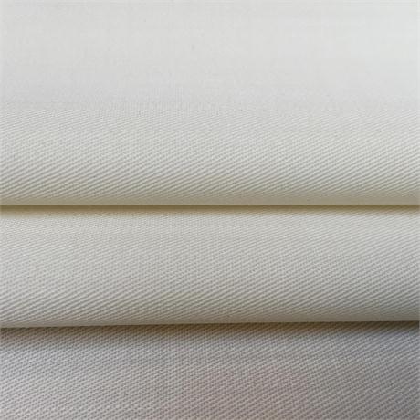 Cream pure wool twill Image 1