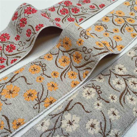 Floral Jacquard Ribbon Image 1