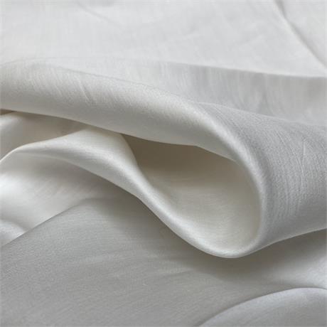 Ivory Cotton Satin Image 1