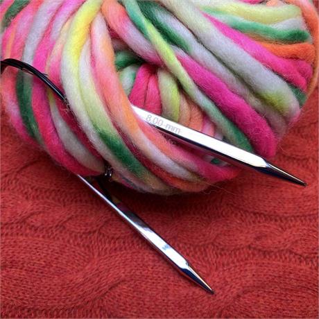 KnitPro Nova Cubics 80cm 8mm Circular Needle Image 1