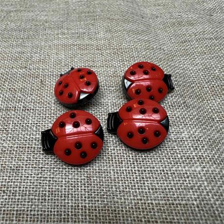 Plastic Ladybird Button Image 1