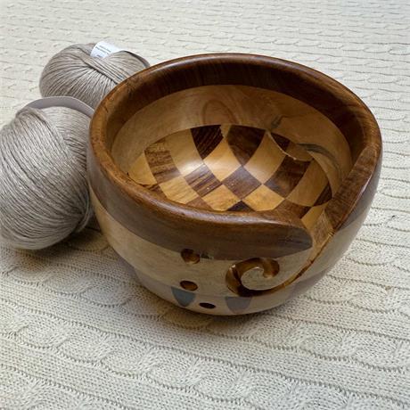 Scheepjies Yarn Bowl Multi Wood Image 1
