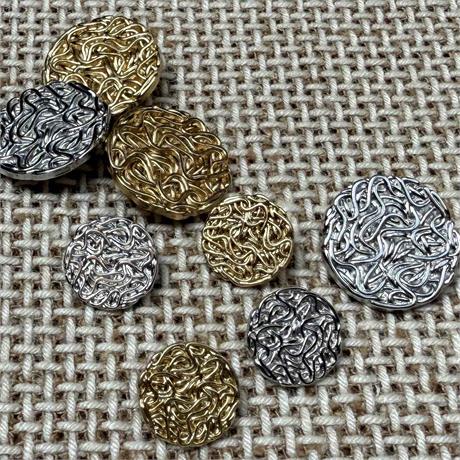 Italian Decorative Metal Shank Button Image 1