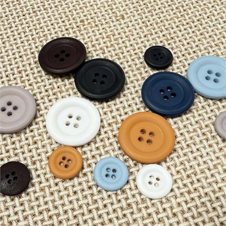 Italian 4-Hole Polyester Button Image 1