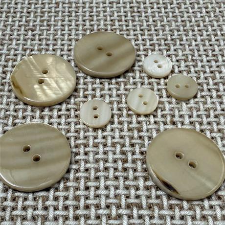 2- Hole Lacquered River Shell Button Image 1