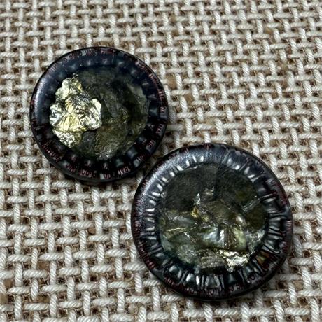 Shank Button with Recycled Metal and She Image 1