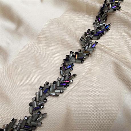 Fine Hand Beaded Indian Trimming Image 1