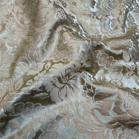 Deep Gold Floral Damask Image 1