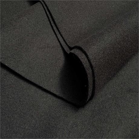 Felted Black Wool Image 1