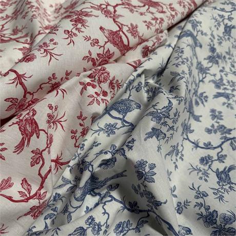 Bird Printed Cotton Image 1