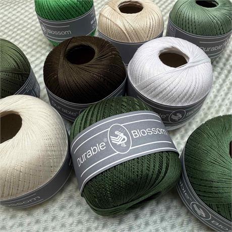 Durable Blossom Cotton Crochet Yarn - 50g Image 1