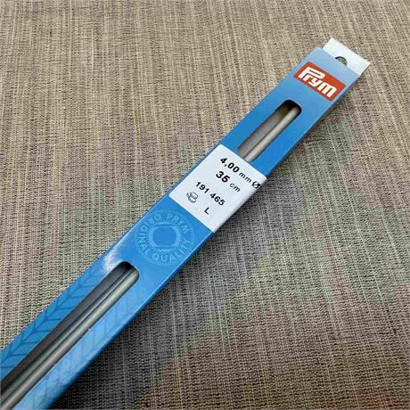 Prym 4mm 35cm Metal Knitting Needles Image 1