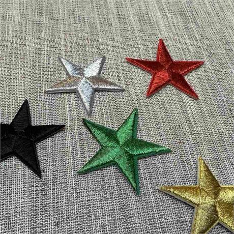 Fusible Metallic Star Motif 40mm Image 1