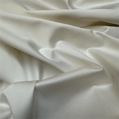 Ivory Cotton Satin Image 1