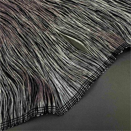 Fine Italian 2-Colour Viscose Fringe Image 1