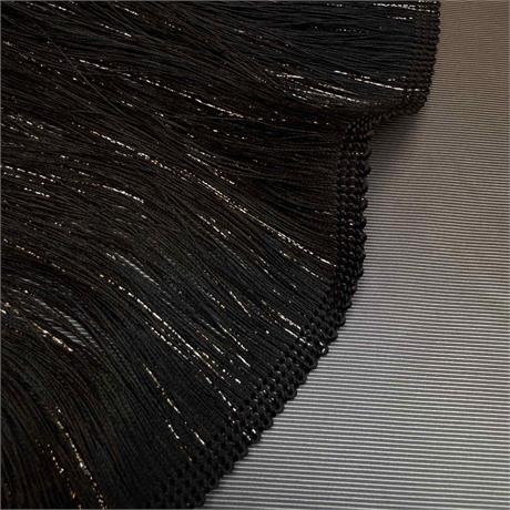Fine Italian Viscose Fringe with Lurex Image 1