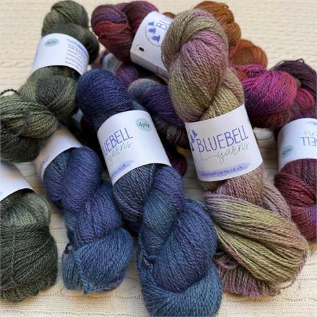 Bluebell Blue Faced Leicester, Shetland, Alpaca 4-ply - 100g Image 1