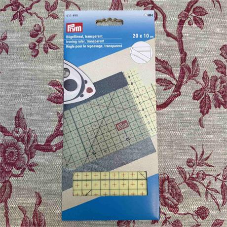 Prym Ironing Ruler - Transparent - 20cm x 10cm Image 1