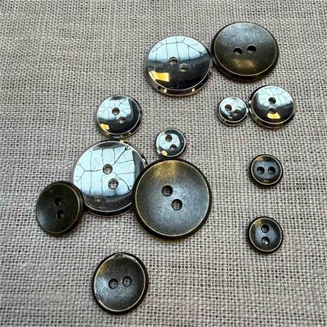 Metallic Polyester 2-Hole Button Image 1