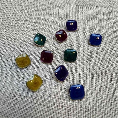 Italian Enamelled Shank Button Image 1