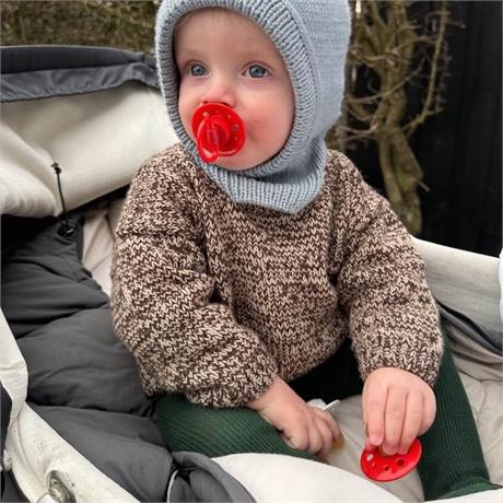 Melange Baby Sweater Pattern Image 1