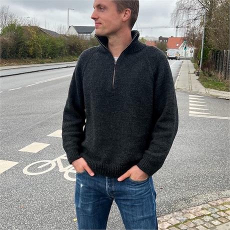 Zipper Sweater Light Men's Pattern Image 1