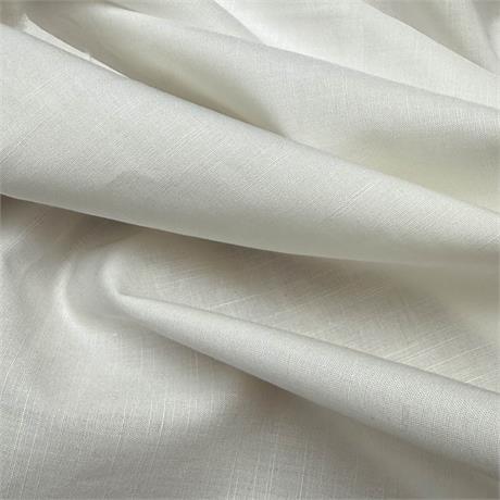 Ivory Slubbed Poplin Image 1