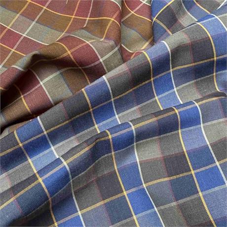 Cotton Check Shirting Image 1