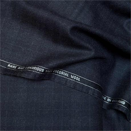 Charcoal Grey Checked Suiting Image 1