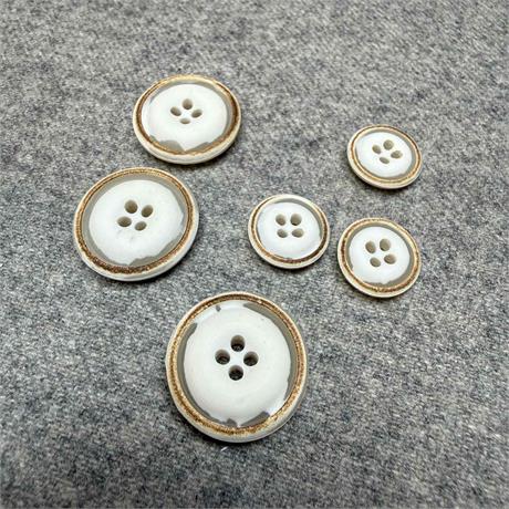 Italian Burnt Urea 4-Hole Button Image 1