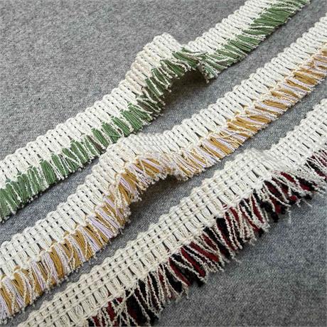 Narrow Cotton Fringe Image 1