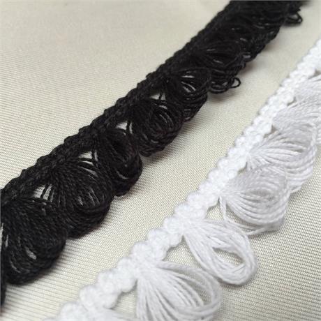 Narrow Spanish Cotton Loop Braid Image 1