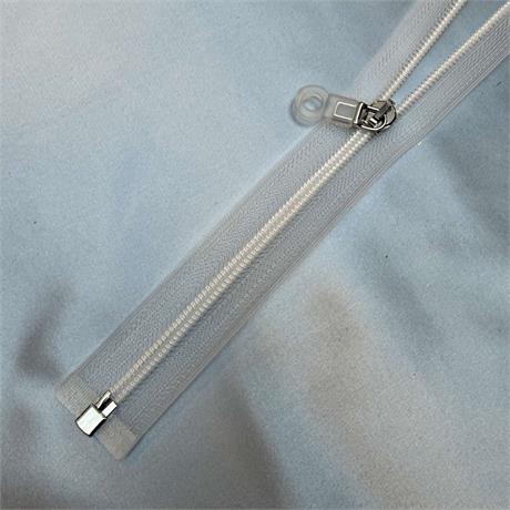 Lampo S7 Open End Zip with Transparent Tape and Chain Image 1