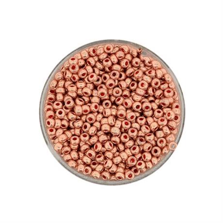 METALLIC ROSE GLASS ROCAILLES 2.6MM 17G Image 1