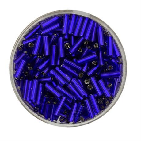 ROYAL GLASS BUGLE BEADS 6MM 15G Image 1
