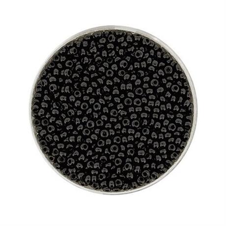 BLACK GLASS ROCAILLES 2.6MM 17G Image 1
