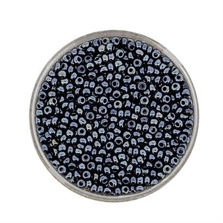 GUNMETAL  GLASS ROCAILLES 2.6MM 17G Image 1