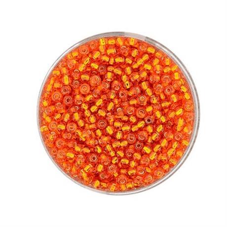 ORANGE GLASS ROCAILLES 2.6MM 17G Image 1
