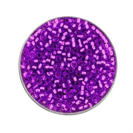 MAGENTA GLASS ROCAILLES 2.6MM 17G Image 1