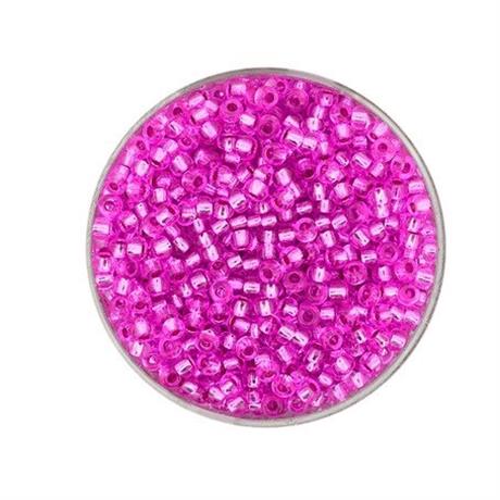 FUCHSIA GLASS ROCAILLES 2.6MM 17G Image 1