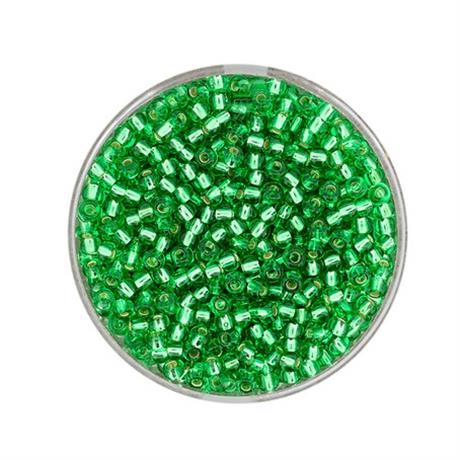 EMERALD GLASS ROCAILLES 2.6MM 17G Image 1