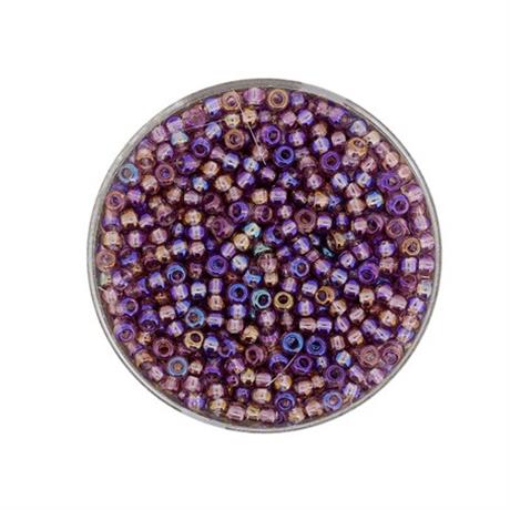 PINK RAINBOW GLASS ROCAILLES 2.6MM 17G Image 1