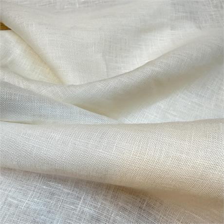 Plain Italian Ivory Linen Image 1
