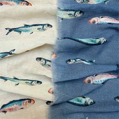 Sardines Cotton Voile Image 1