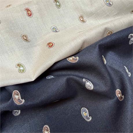 Japanese lawn paisley print Image 1